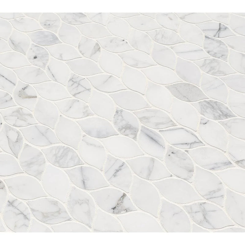 MSI Calacatta Blanco Polished Marble Mosaic Tile 11.62"x13.38"