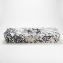 Calacatta Viola Marble Custom Wall-Mount Bathroom Sink with Fluted Front & Sides – 60" x 20" x 10" by GobekDesign