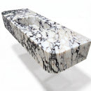 Calacatta Viola Marble Wall-Mount Bathroom Sink – Fluted Design – 60" x 20" x 10" bathroom view