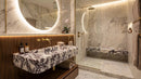 GMStone Calacatta Viola Marble Wall-mount Vanity Sink 18x32 Ribbed