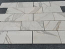 Calacatta Gold Marble 1" x 1" Hexagon Honed Tile