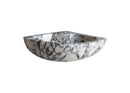 Wall Mount 12 Inch Corner Vessel Sink Polished Marble Bathroom Basin