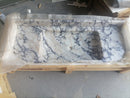 Calacatta Viola Marble Wall-mount Bathroom Vanity carved from Solid Block (W)20" (L)52" packaging