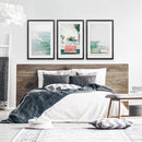 California Travel Wall Art Set. Pink Bus, Lifeguard, Surfers by Wall Art Set