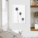 Tropical Black White Palm Trees Wall Decor by Wall Art Set