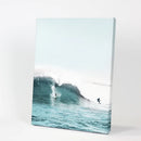 Surfing Wall Art Print. Surfers on Blue Waves by Wall Art Set