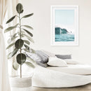 Surfing Wall Art Print. Surfers on Blue Waves by Wall Art Set