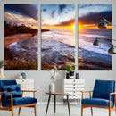 California Coastline Sunset Canvas Art for Beach House Decor by MyGreatCanvas | Canvas Wall Art Prints | Photo Prints & Wall Decor