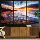 California Coastline Sunset Canvas Art for Beach House Decor by MyGreatCanvas | Canvas Wall Art Prints | Photo Prints & Wall Decor