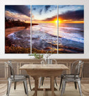 California Coastline Sunset Canvas Art for Beach House Decor by MyGreatCanvas | Canvas Wall Art Prints | Photo Prints & Wall Decor