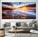 California Coastline Sunset Canvas Art for Beach House Decor by MyGreatCanvas | Canvas Wall Art Prints | Photo Prints & Wall Decor