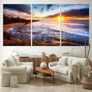 California Coastline Sunset Canvas Art for Beach House Decor by MyGreatCanvas | Canvas Wall Art Prints | Photo Prints & Wall Decor