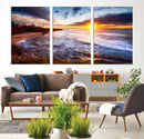 California Coastline Sunset Canvas Art for Beach House Decor by MyGreatCanvas | Canvas Wall Art Prints | Photo Prints & Wall Decor
