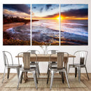 California Coastline Sunset Canvas Art for Beach House Decor by MyGreatCanvas | Canvas Wall Art Prints | Photo Prints & Wall Decor