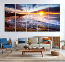 California Coastline Sunset Canvas Art for Beach House Decor by MyGreatCanvas | Canvas Wall Art Prints | Photo Prints & Wall Decor