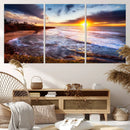 California Coastline Sunset Canvas Art for Beach House Decor by MyGreatCanvas | Canvas Wall Art Prints | Photo Prints & Wall Decor