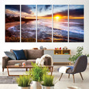 California Coastline Sunset Canvas Art for Beach House Decor by MyGreatCanvas | Canvas Wall Art Prints | Photo Prints & Wall Decor