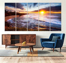 California Coastline Sunset Canvas Art for Beach House Decor by MyGreatCanvas | Canvas Wall Art Prints | Photo Prints & Wall Decor