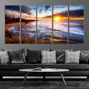 California Coastline Sunset Canvas Art for Beach House Decor by MyGreatCanvas | Canvas Wall Art Prints | Photo Prints & Wall Decor