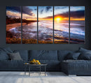 California Coastline Sunset Canvas Art for Beach House Decor by MyGreatCanvas | Canvas Wall Art Prints | Photo Prints & Wall Decor