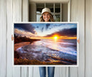 California Coastline Sunset Canvas Art for Beach House Decor by MyGreatCanvas | Canvas Wall Art Prints | Photo Prints & Wall Decor