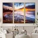 California Coastline Sunset Canvas Art for Beach House Decor by MyGreatCanvas | Canvas Wall Art Prints | Photo Prints & Wall Decor