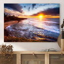 California Coastline Sunset Canvas Art for Beach House Decor by MyGreatCanvas | Canvas Wall Art Prints | Photo Prints & Wall Decor