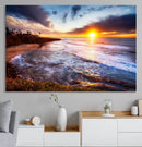California Coastline Sunset Canvas Art for Beach House Decor by MyGreatCanvas | Canvas Wall Art Prints | Photo Prints & Wall Decor