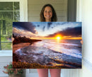 California Coastline Sunset Canvas Art for Beach House Decor by MyGreatCanvas | Canvas Wall Art Prints | Photo Prints & Wall Decor