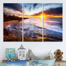 California Coastline Sunset Canvas Art for Beach House Decor by MyGreatCanvas | Canvas Wall Art Prints | Photo Prints & Wall Decor