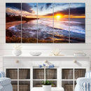 California Coastline Sunset Canvas Art for Beach House Decor by MyGreatCanvas | Canvas Wall Art Prints | Photo Prints & Wall Decor