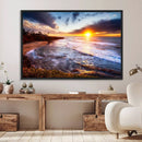 California Coastline Sunset Canvas Art for Beach House Decor by MyGreatCanvas | Canvas Wall Art Prints | Photo Prints & Wall Decor