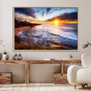 California Coastline Sunset Canvas Art for Beach House Decor by MyGreatCanvas | Canvas Wall Art Prints | Photo Prints & Wall Decor