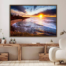 California Coastline Sunset Canvas Art for Beach House Decor by MyGreatCanvas | Canvas Wall Art Prints | Photo Prints & Wall Decor