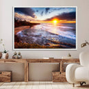 California Coastline Sunset Canvas Art for Beach House Decor by MyGreatCanvas | Canvas Wall Art Prints | Photo Prints & Wall Decor