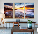California Coastline Sunset Canvas Art for Beach House Decor by MyGreatCanvas | Canvas Wall Art Prints | Photo Prints & Wall Decor