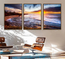 California Coastline Sunset Canvas Art for Beach House Decor by MyGreatCanvas | Canvas Wall Art Prints | Photo Prints & Wall Decor