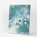 California Surfers Wall Art Print. Aerial Blue Ocean Waves by Wall Art Set