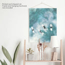 California Surfers Wall Art Print. Aerial Blue Ocean Waves by Wall Art Set