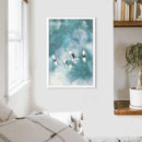 California Surfers Wall Art Print. Aerial Blue Ocean Waves by Wall Art Set