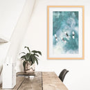 California Surfers Wall Art Print. Aerial Blue Ocean Waves by Wall Art Set
