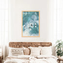 California Surfers Wall Art Print. Aerial Blue Ocean Waves by Wall Art Set
