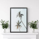 California Tropical Themed Wall Decor. Large Palm Trees by Wall Art Set