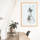 California Tropical Themed Wall Decor. Large Palm Trees by Wall Art Set