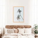 California Tropical Themed Wall Decor. Large Palm Trees by Wall Art Set