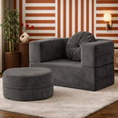 Calina Foldable Lounge Chair & Sofa Bed – Anthracite