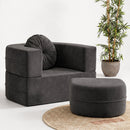 Calina Foldable Lounge Chair & Sofa Bed – Anthracite
