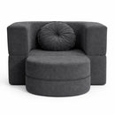 Calina Foldable Lounge Chair & Sofa Bed – Anthracite