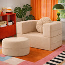 Calina Foldable Lounge Chair & Sofa Bed – Beige