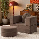 Calina Foldable Lounge Chair & Sofa Bed – Brown